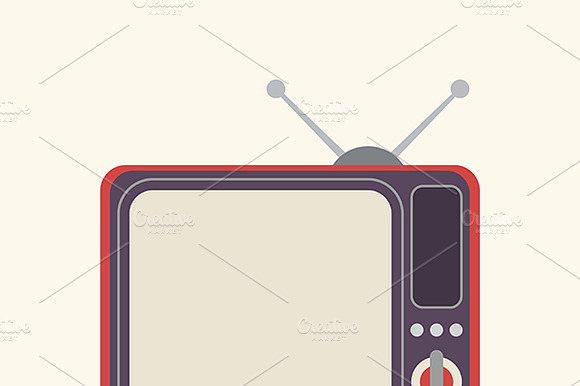 Retro Tv Vector Icon