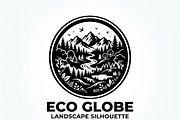 60 Eco Globe Landscape Silhouette, a Technology Illustration by Amazin_art (Thumbnail 38 of 44)