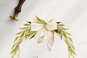 Watercolor Olive Green Flower, an Illustration by Beigetime (Thumbnail 10 of 10)