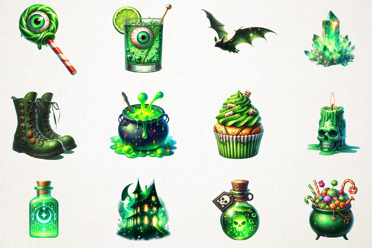 Halloween Sublimation Clipart, an Illustration by RobertsArt (Photo 2 of 7)
