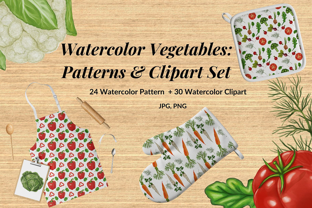 Watercolor Vegetables, a Food Illustration by Elatedowl (Photo 1 of 17)