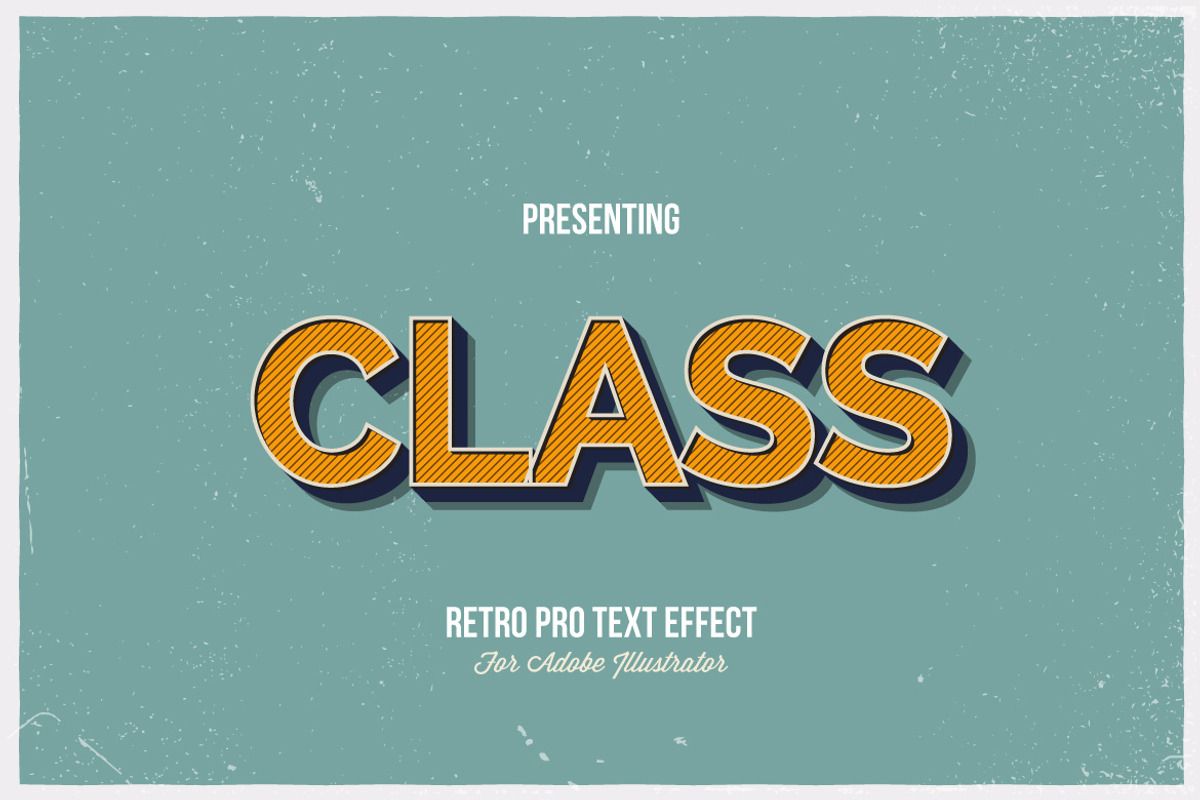 RetroPro-Illustrator Graphic Styles, a Layer Style Add-On by Vector Galore (Photo 4 of 7)
