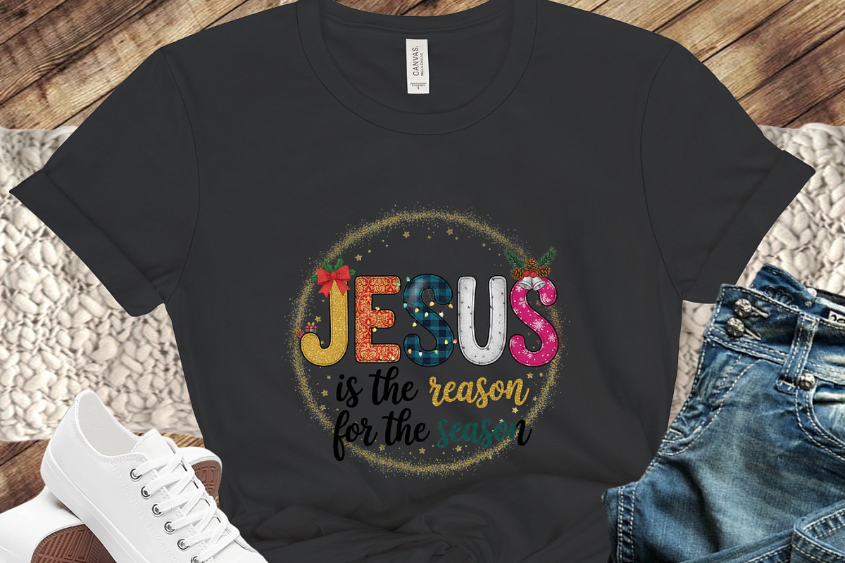 Christian Christmas Jesus is the Rea, an Illustration by designcity5 (Photo 3 of 8)
