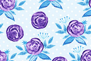 Watercolor Seamless Patterns, a Pattern Graphic by alexmakarova (Thumbnail 4 of 5)