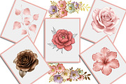 Rose Gold Foil Floral Elements, an Illustration by Creative Art (Thumbnail 2 of 8)
