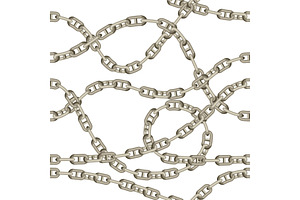 Seamless pattern with old chains., a Pattern Graphic by incomible