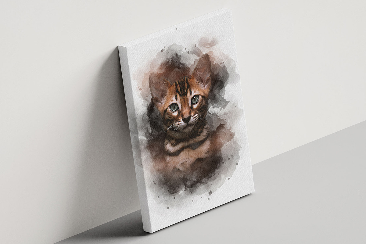 Watercolor Animal Art Photo Effect, an Action Add-On by MRI STUDIO (Photo 3 of 16)