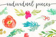 Winter Watercolor Flowers, a Graphic by Angie Makes (Thumbnail 4 of 4)