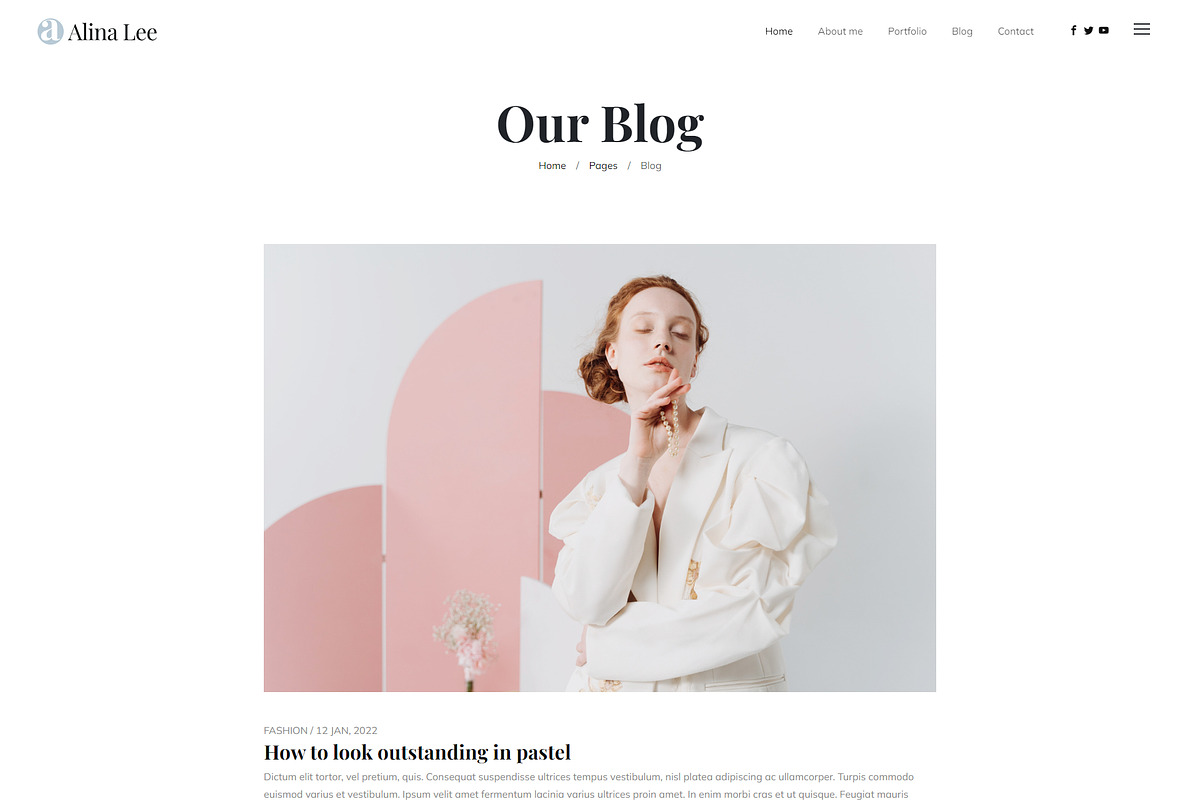 Alina - Photography Portfolio HTML, a HTML Template by TemplatesJungle (Photo 6 of 8)