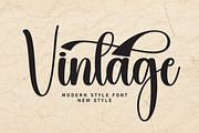 Vintage | Script Font, a Handwritten Font by Scratchones (Thumbnail 1 of 9)
