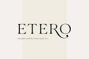 Etero, a Serif Font by Larin Type Co. (Thumbnail 1 of 15)