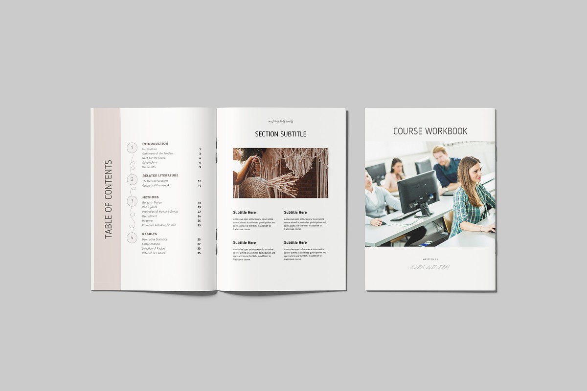 Workbook Template Canva, a Magazine Template by Designbudy (Photo 5 of 13)