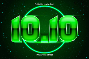 10.10 Editable Text Effect Retro