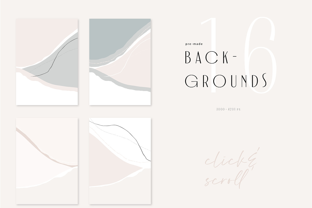 Abstract shapes art collection, a Texture Graphic by Anna Sokol (Photo 15 of 28)