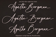 Agatha Bergman // Luxury Signature, a Handwritten Font by PeachCreme (Thumbnail 3 of 18)