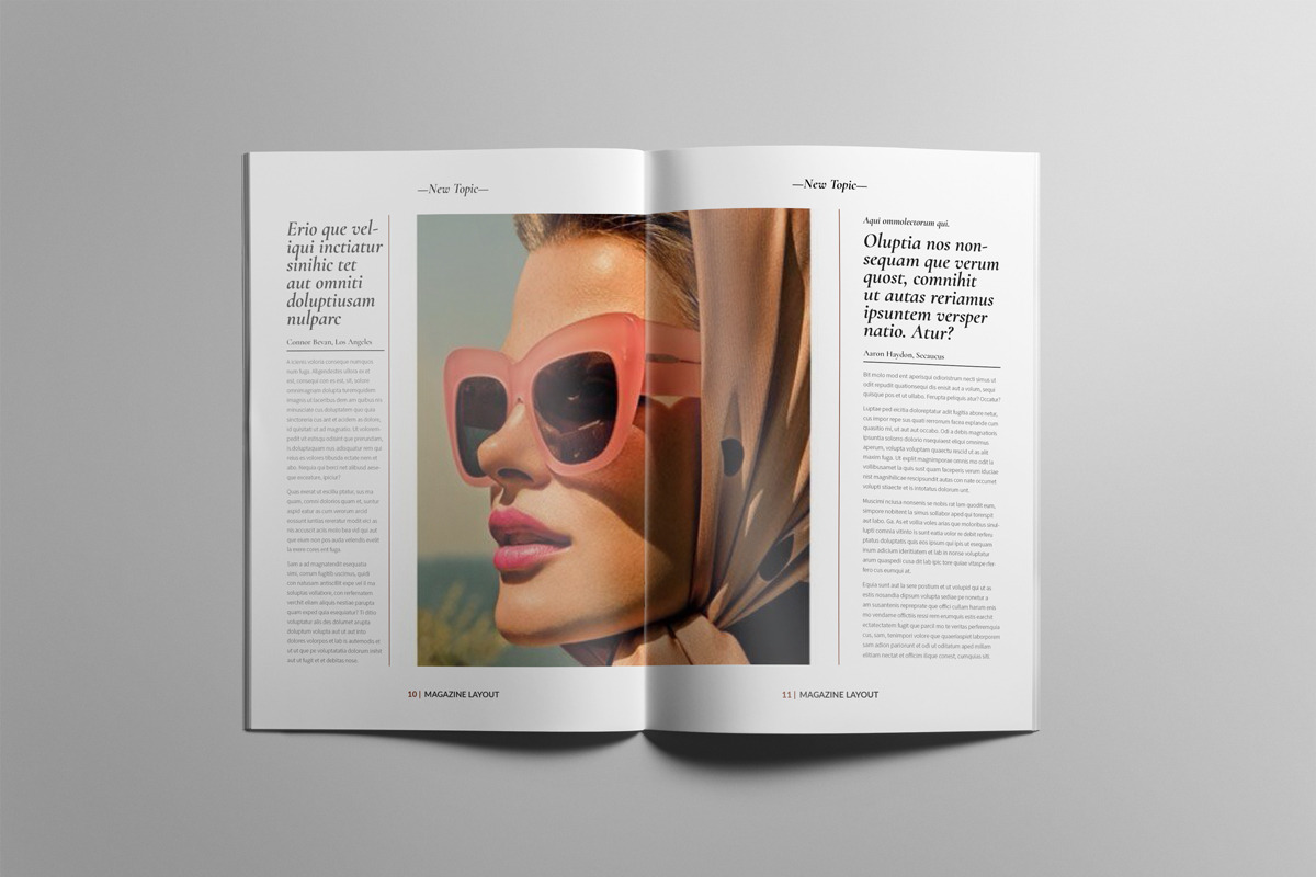 Lifestyle Magazine Layout, a Magazine Template by Swayang (Photo 3 of 22)