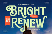 Bright Renew Modern Serif Display, a Serif Font by timelesstype.co (Thumbnail 1 of 20)