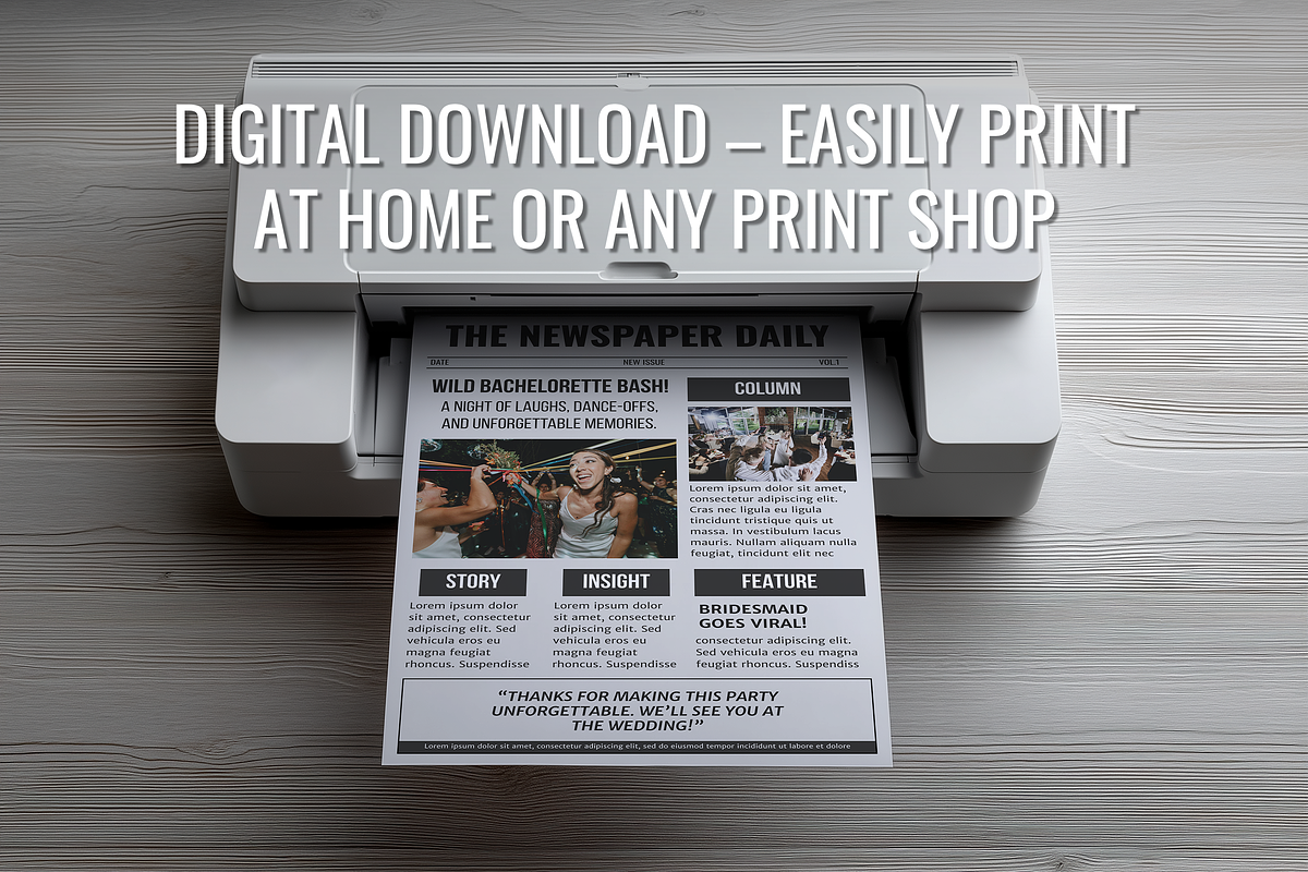 Vintage Newspaper Template, a Magazine Template by ZoloDesignHub (Photo 6 of 10)