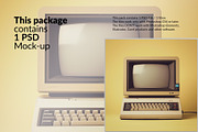 Vintage Computer Mockup, a Mac Mockup by mock-ups (Thumbnail 2 of 7)