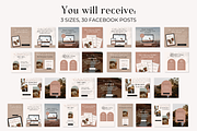 Facebook Post Cover Boho Canva, a Social Media Template by HerstedHertz (Thumbnail 3 of 10)