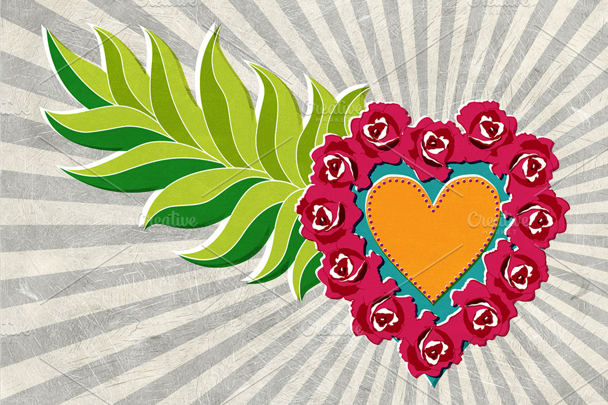 MILAGRO HEARTS VECTORS, an Illustration by Lee Iley (Photo 2 of 5)