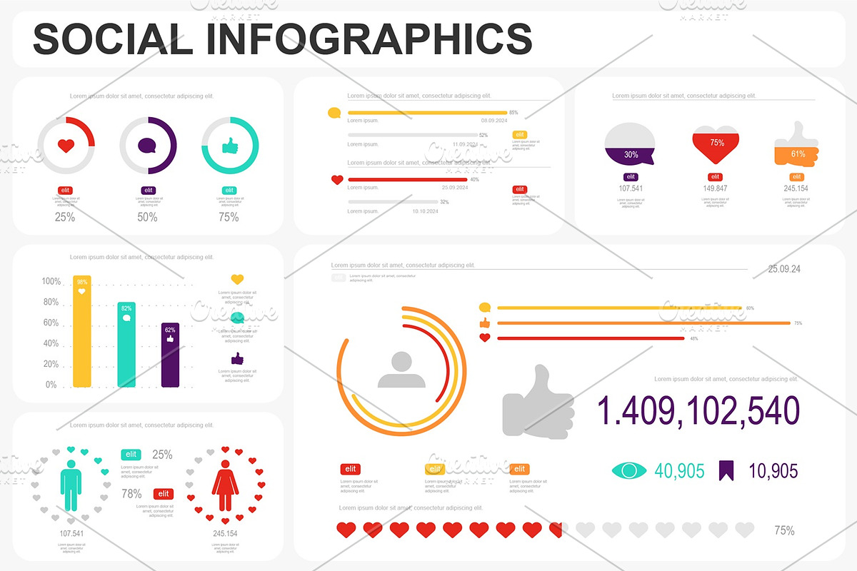Business Infographics Templates, a Presentation Template by alexdndz (Photo 8 of 11)