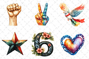 Minimalist Juneteenth Clipart, an Illustration by Dream Creation (Thumbnail 3 of 6)