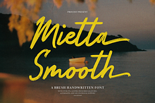Mietta Smooth Brush Handwritten Font