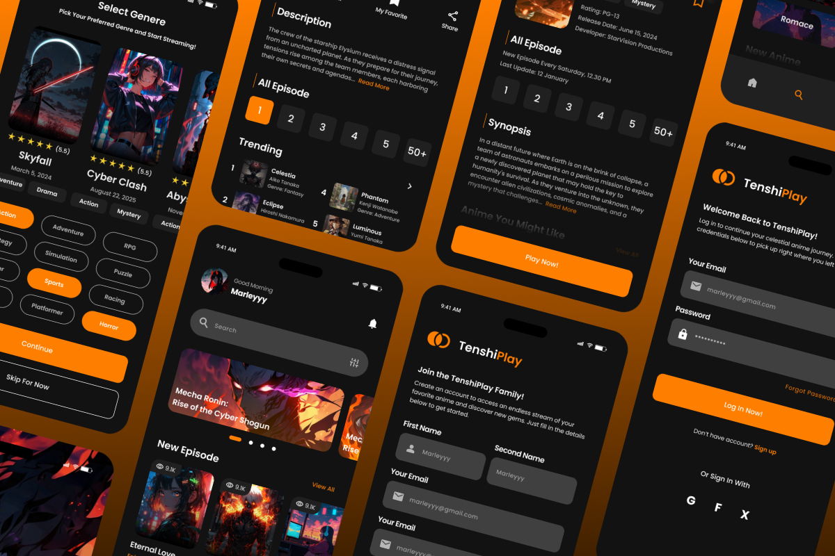 TenshiPlay - Anime Streaming Mobile, an App Template by trabaskriya (Photo 3 of 5)