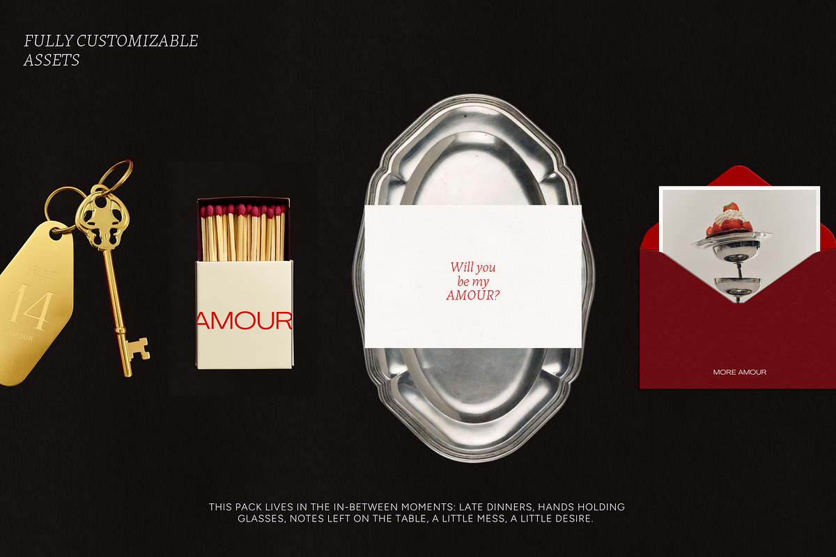 More Amour Assets + Feed Templates, a Social Media Template by Twelve Four Studio (Photo 6 of 6)