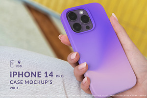 IPhone 14 Pro Case Mockup's Vol.2