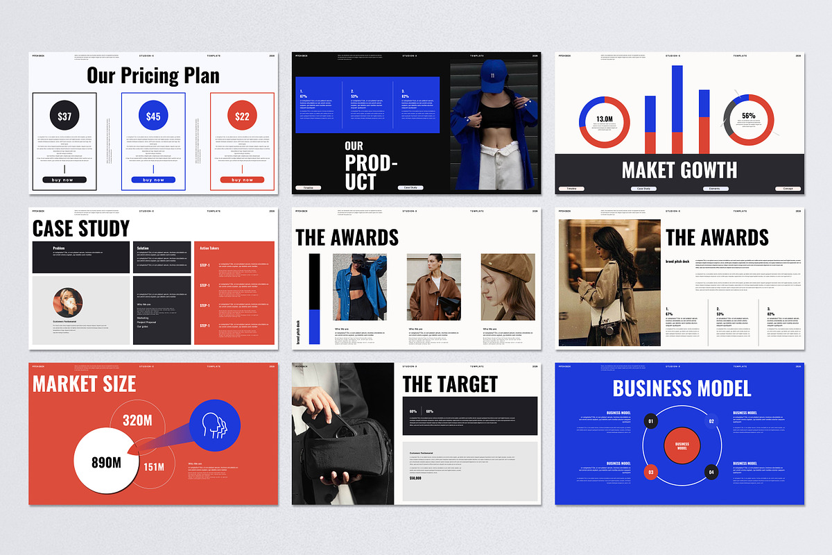 Pitch Deck Presentation Template, a Presentation Template by Aura Agency (Photo 7 of 8)