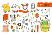 Back to School | Hand Drawn Set, an Education Illustration by Lena Kedrova (Thumbnail 2 of 14)