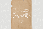 Saravale Script, a Font by madeDeduk (Thumbnail 1 of 10)
