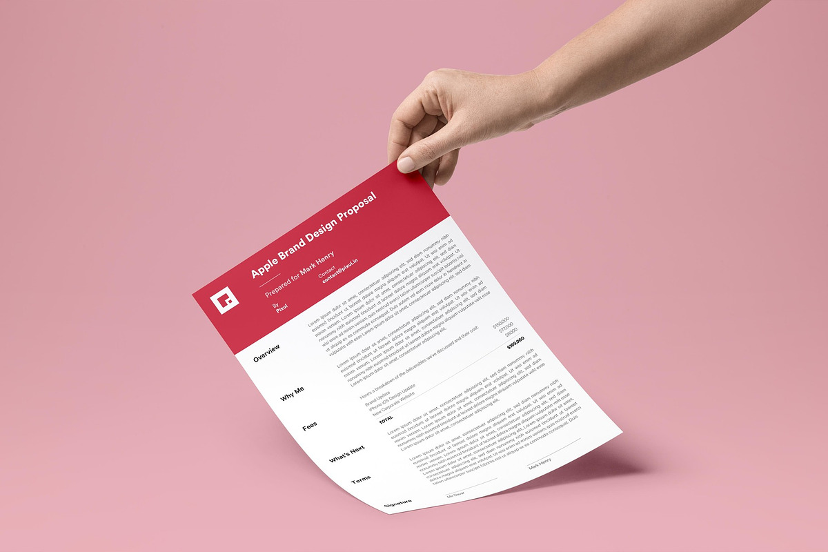 One Page Proposal, a Stationery Template by Pixul (Photo 3 of 6)