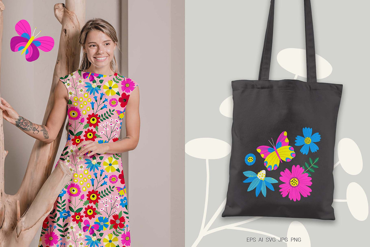 Bold Floral Garden, a Pattern Graphic by Irina Ostapenko (Photo 5 of 5)