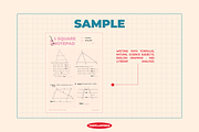 4 Square Notepad | Digital Product, a Stationery Template by The Tran Studio (Thumbnail 3 of 4)