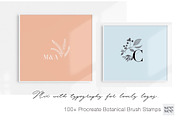 100+ Botanical Procreate Brush Stamp, a Brush Add-On by CC CREATIVE CO (Thumbnail 4 of 16)