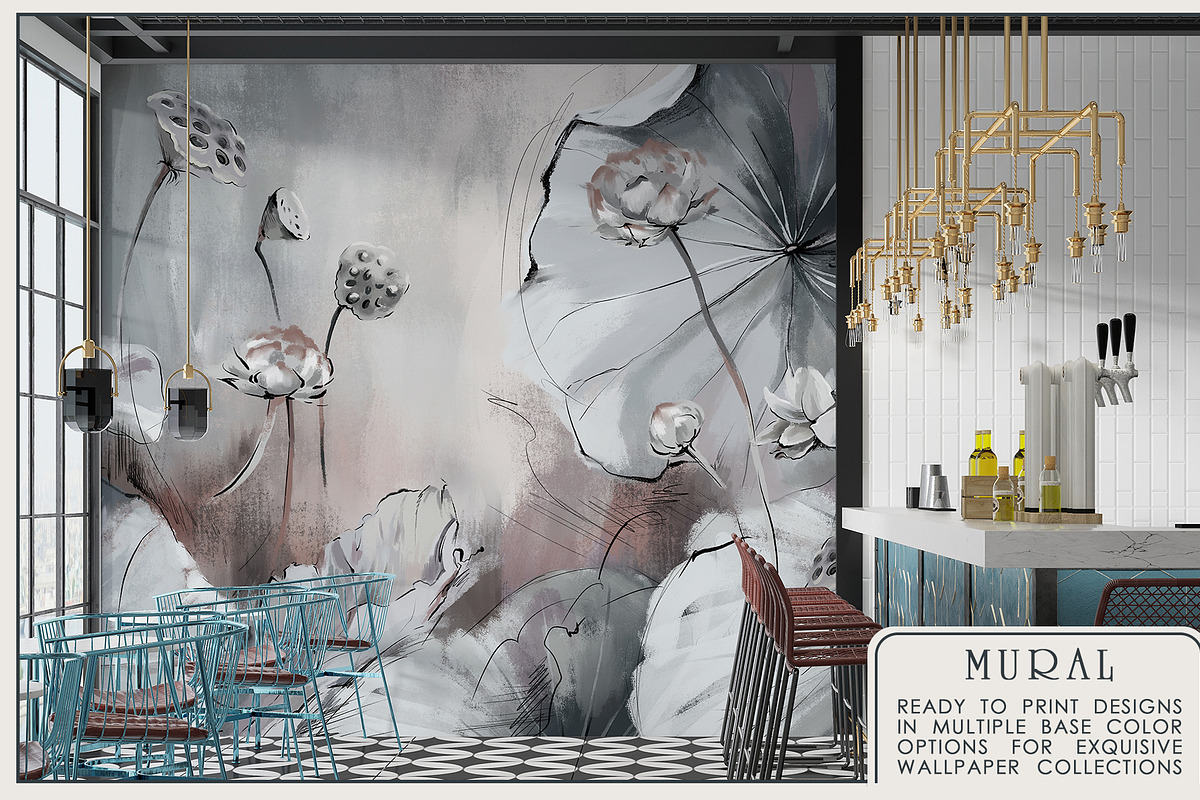 Fresco collection WATER LILIES, a Wallpaper Graphic by Natalia0307 (Photo 12 of 18)