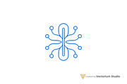 Abstract Blue Tech Logo, a Branding & Logo Template by Vectorium Studio (Thumbnail 1 of 16)