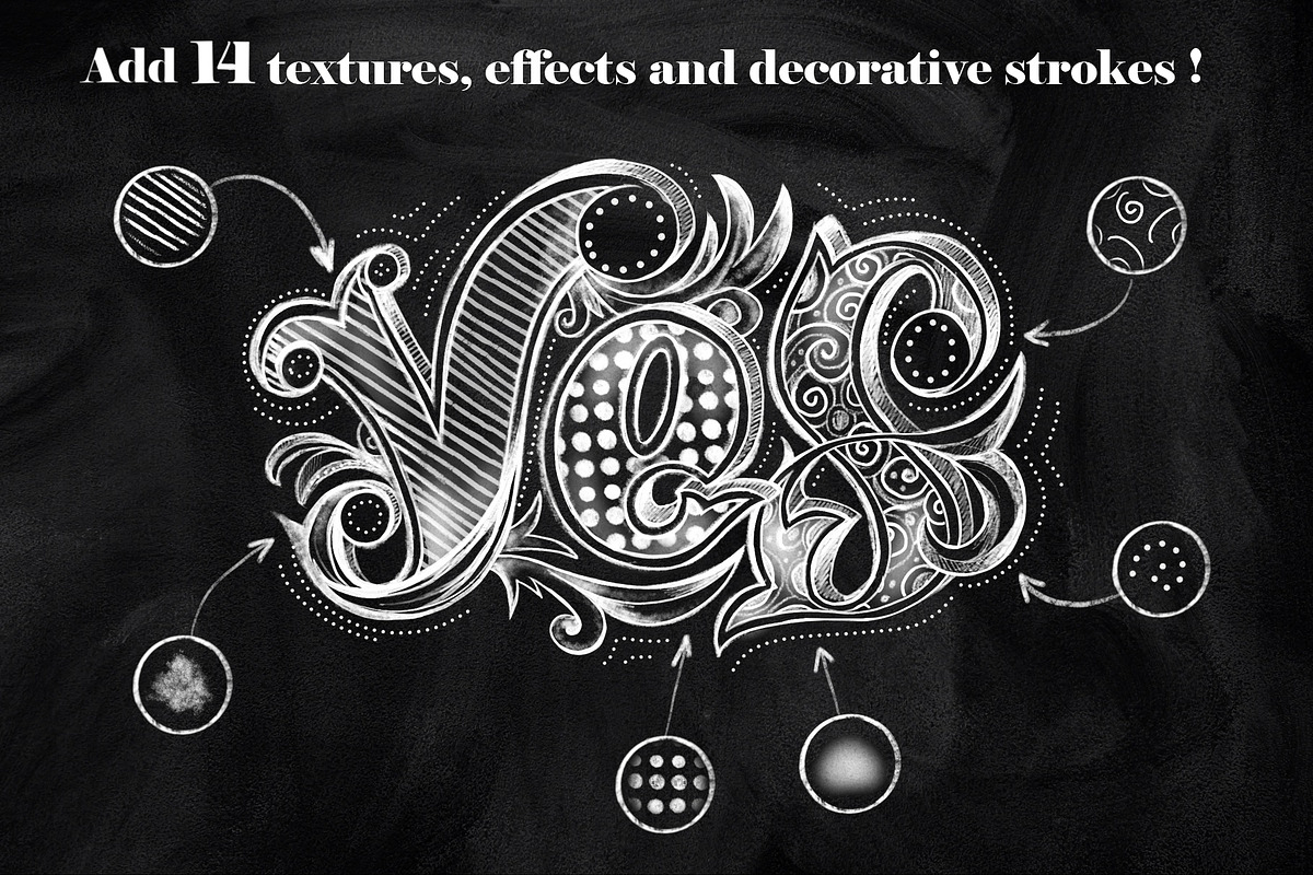 Realistic Chalk Drawings & Lettering preview 4