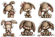 Whimsical Christmas Fluffy Bunny PNG, an Illustration by Craft Nest (Thumbnail 10 of 11)