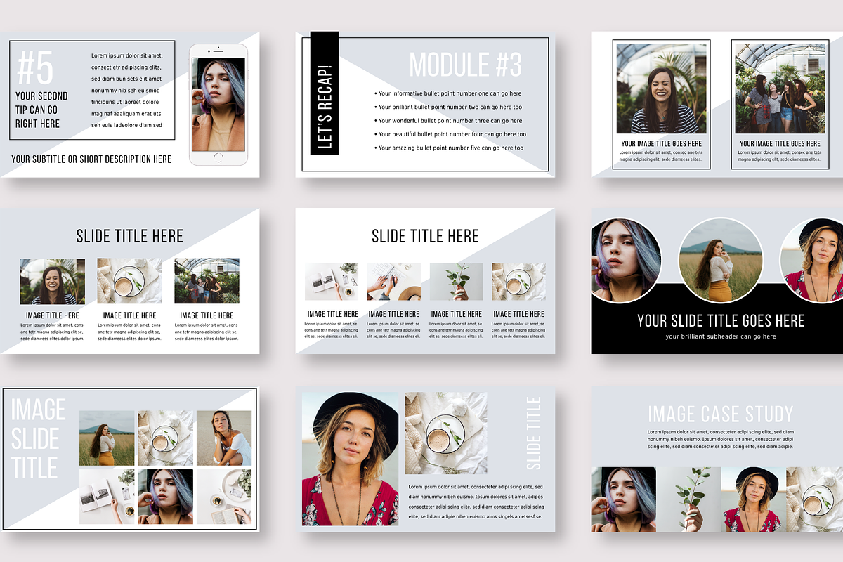 eCourse Slide Deck Template, a Presentation Template by Studio Soluna (Photo 5 of 9)