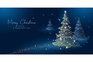 Abstract Merry Christmas and New, a Person Illustration by Valenty