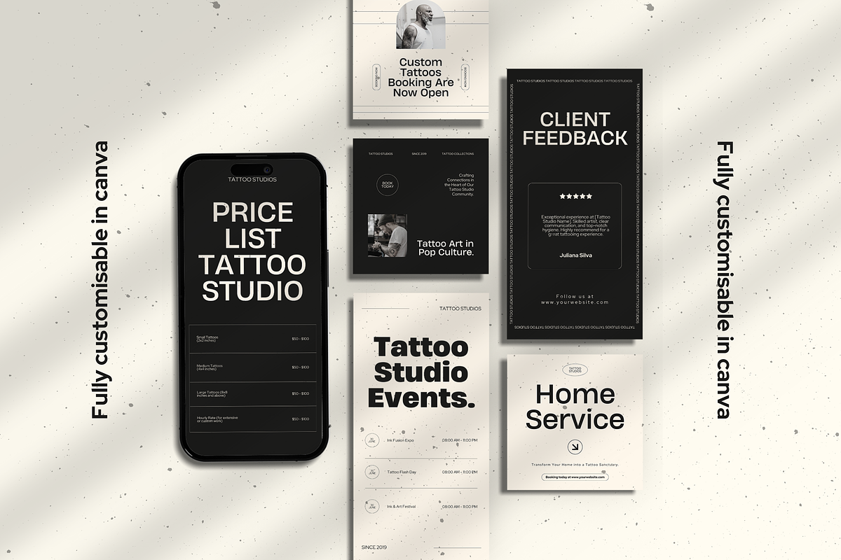 120 Tattoo Artist Instagram Template, a Social Media Template by Branding Victory STD (Photo 5 of 10)