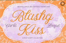 Blushy Kiss - Handmade Script