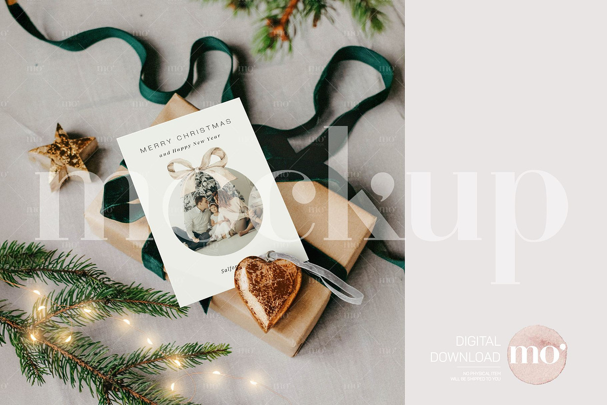 Christmas Card Mockup Bundle, a Product Mockup by MoMockups (Photo 4 of 7)