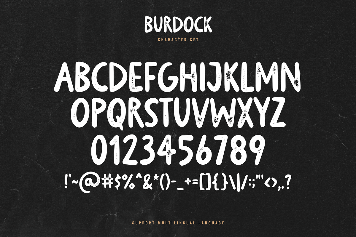 Burdock - Modern Letterpress Font, a Sans Serif Font by Graphicfresh (Photo 6 of 8)