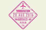 Passport Stamps & Travel Visa Signs, a Transportation Illustration by Kaushal Jangid (Thumbnail 14 of 14)