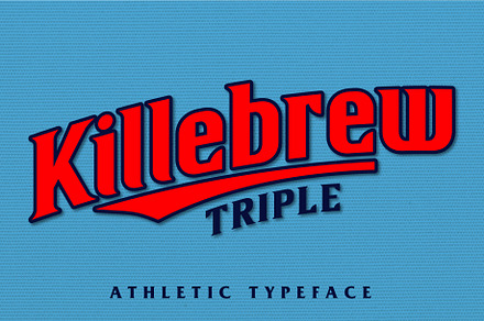 Killebrew Triple | Athletic Typeface